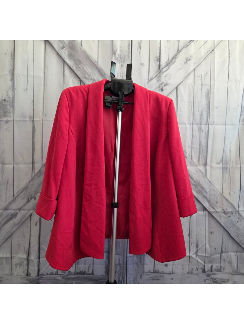 Jones Studio Women’s Red Open Front Blazer Size 20W